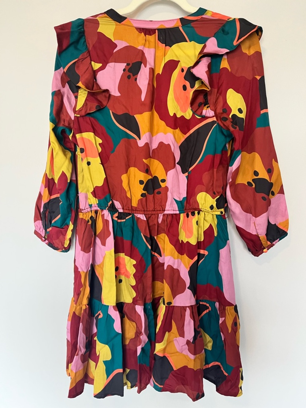 Marine Layer Elise Mini Dress Exploded Floral Belted Pockets Size S - Picture 7 of 10